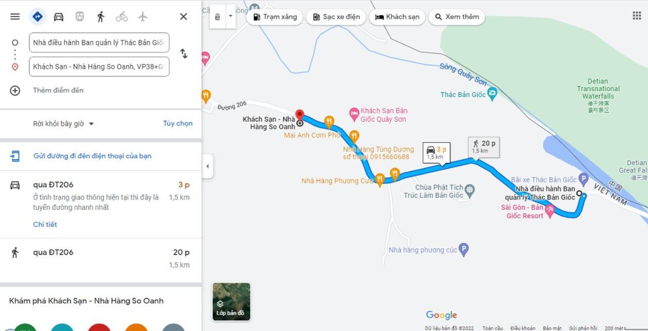 Khach San - Nha Hang So Oanh - Gan Thac Ban Gioc Cao Bang Eksteriør billede